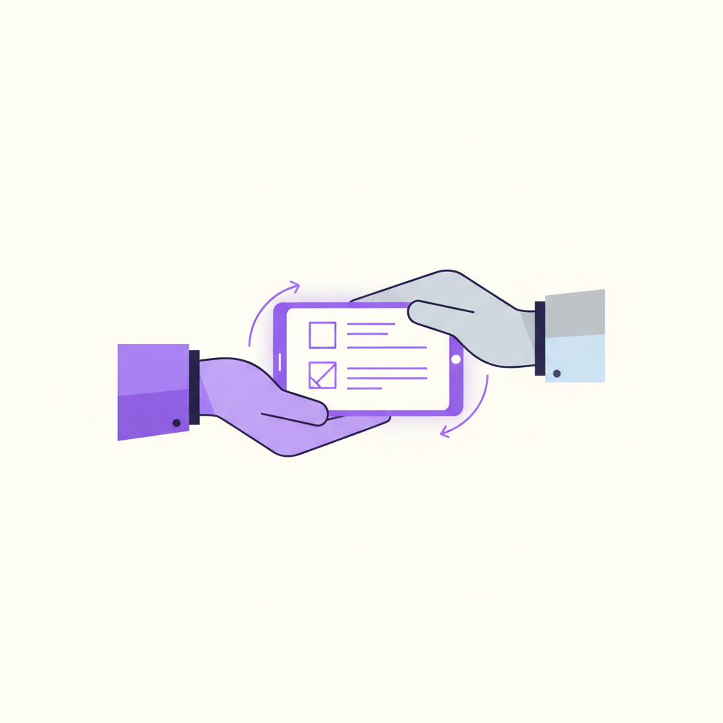 An illustration of a person writing an article that gets published on multiple different websites.